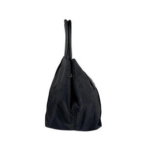 Prada handles bow handbag Tessuto top braided Black Bag Shoulder